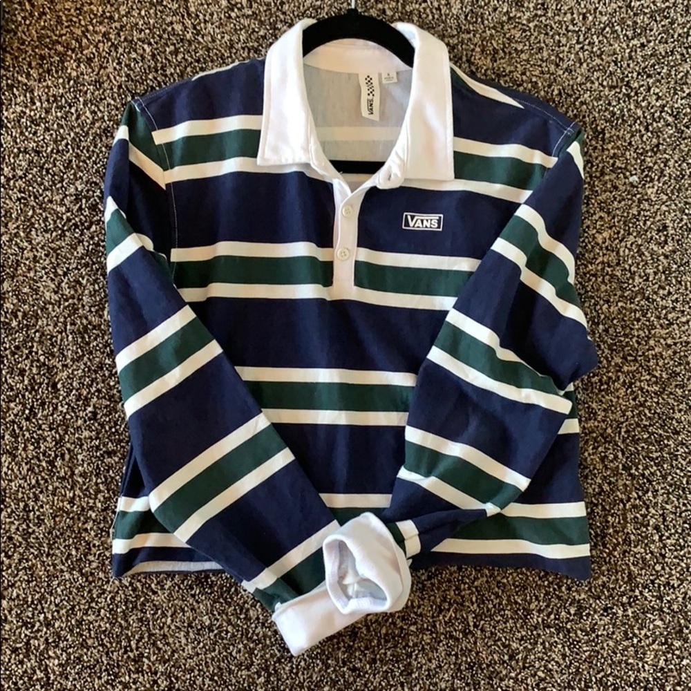Vans striped crop top